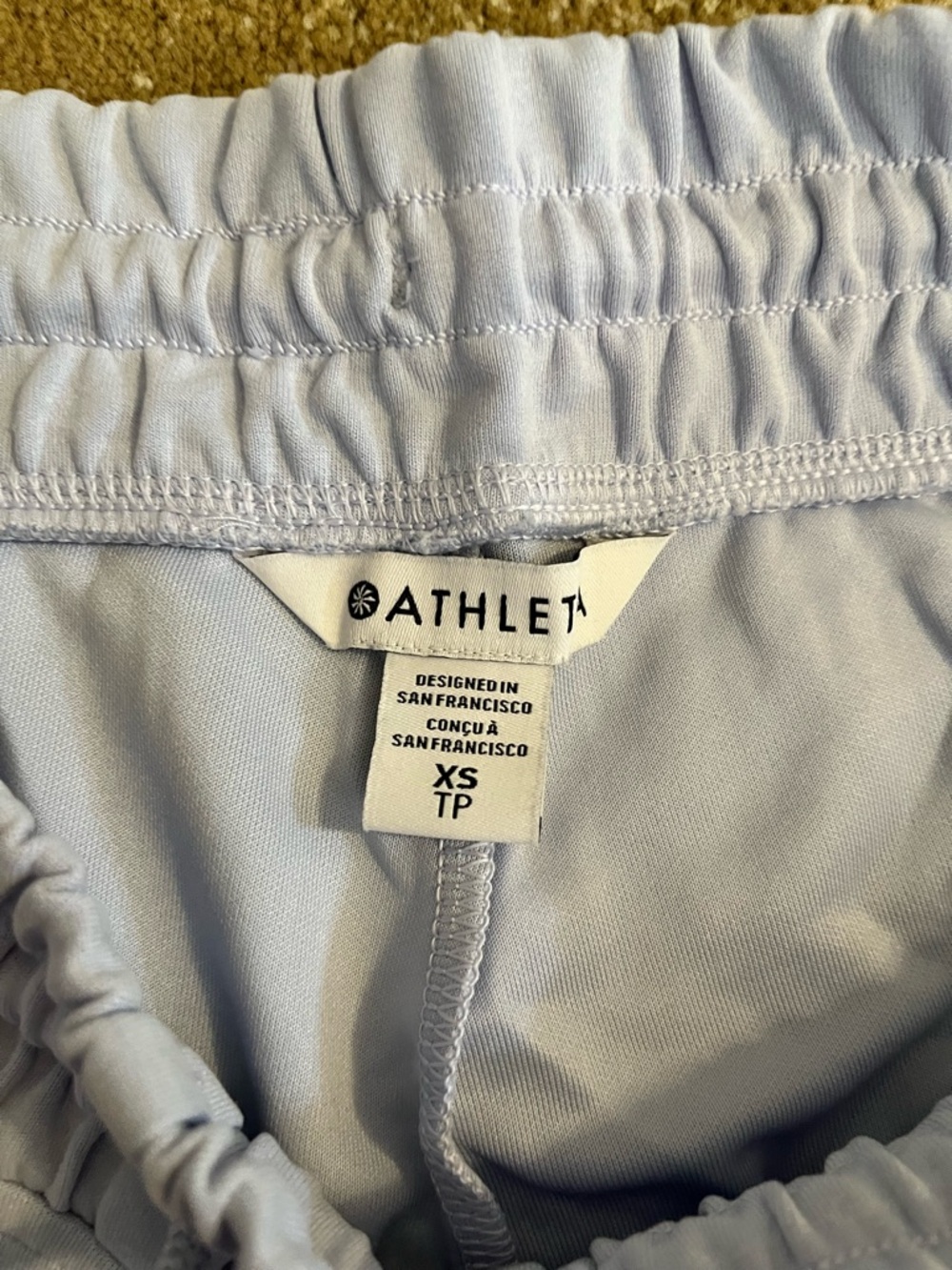 Athleta Pale Blue Elastic Waist Athletic pants